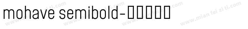 mohave semibold字体转换